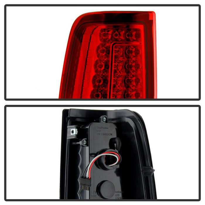 SPYDER Xtune Chevy Silverado 1500/2500/3500 99-02 Version 2 LED Tail Lights Red Clear ALT-ON-CS99-G2-LED-RC 5081247