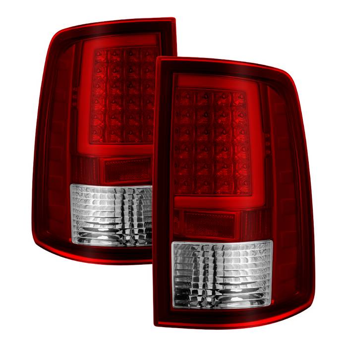 SPYDER xTune Dodge Ram 1500 09-16 LED Tail Lights Incandescent Model Only - Red Clear ALT-ON-DR09-LBLED-RC 5082213