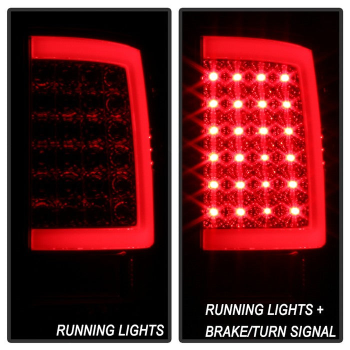 SPYDER xTune Dodge Ram 1500 09-16 LED Tail Lights Incandescent Model Only - Red Clear ALT-ON-DR09-LBLED-RC 5082213