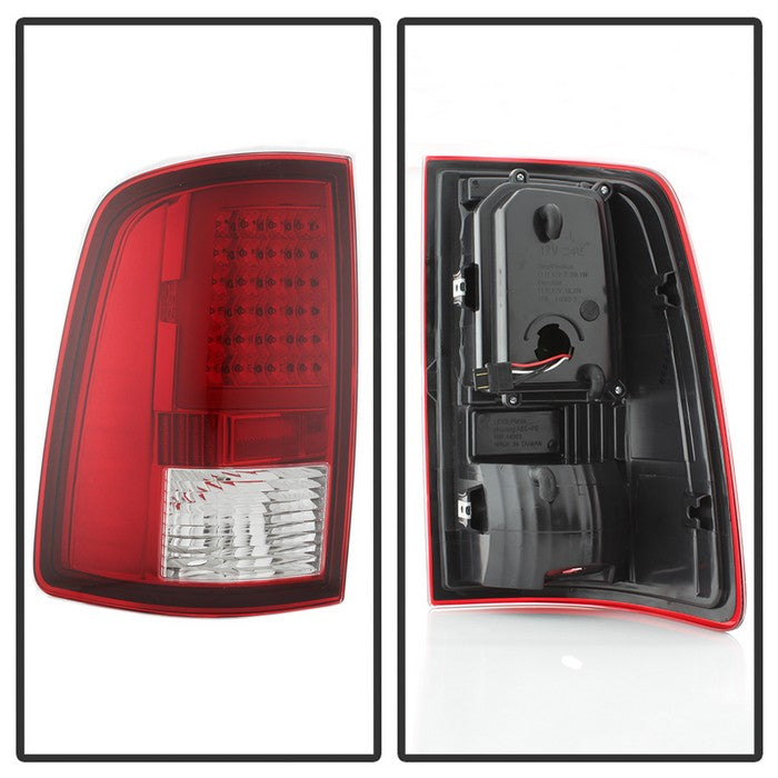 SPYDER xTune Dodge Ram 1500 09-16 LED Tail Lights Incandescent Model Only - Red Clear ALT-ON-DR09-LBLED-RC 5082213