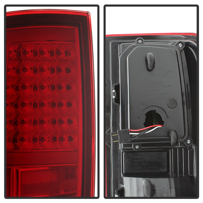 SPYDER xTune Dodge Ram 1500 09-16 LED Tail Lights Incandescent Model Only - Red Clear ALT-ON-DR09-LBLED-RC 5082213