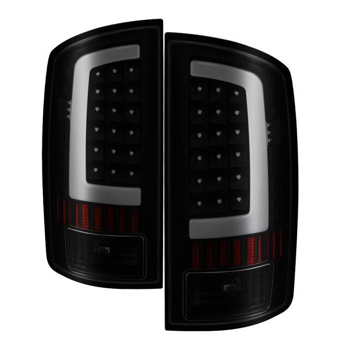 SPYDER xTune 02-06 Dodge Ram 1500 Light Bar LED Tail Light - Black Smoke (ALT-ON-DRAM02V3-LBLED-BSM) 9040269