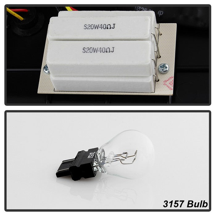 SPYDER xTune 02-06 Dodge Ram 1500 Light Bar LED Tail Light - Black Smoke (ALT-ON-DRAM02V3-LBLED-BSM) 9040269