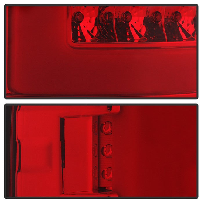 SPYDER xTune 02-06 Dodge Ram 1500 Light Bar LED Tail Light - Red Clear (ALT-ON-DRAM02V3-LBLED-RC) 9040276
