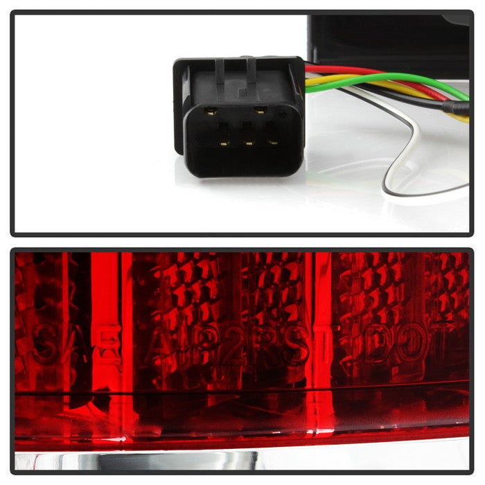 SPYDER xTune 02-06 Dodge Ram 1500 Light Bar LED Tail Light - Red Clear (ALT-ON-DRAM02V3-LBLED-RC) 9040276
