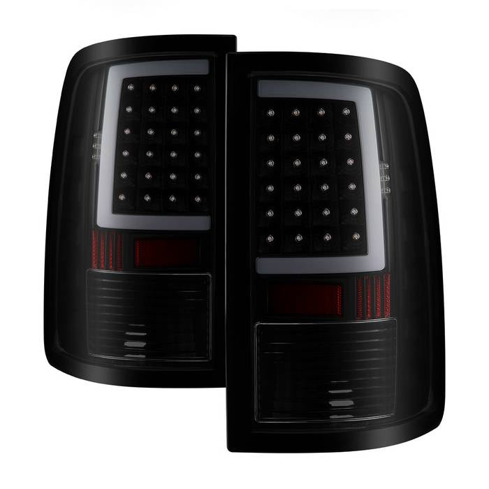 SPYDER xTune 13-18 Dodge Ram 1500 (LED Model Only) LED Tail Lights - Blk Smk (ALT-ON-DRAM13V2-LBLED-BSM) 9041020