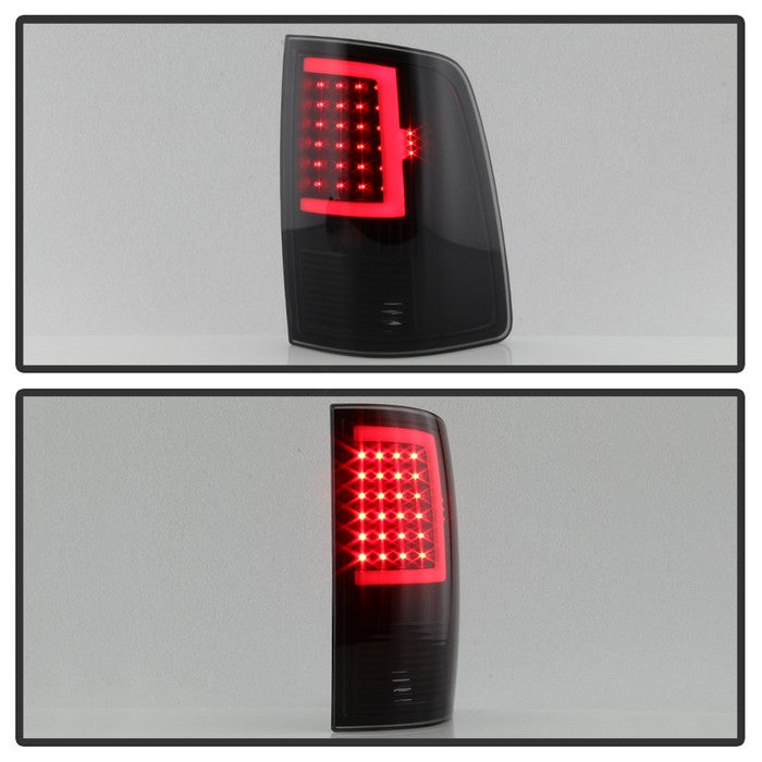 SPYDER xTune 13-18 Dodge Ram 1500 (LED Model Only) LED Tail Lights - Blk Smk (ALT-ON-DRAM13V2-LBLED-BSM) 9041020