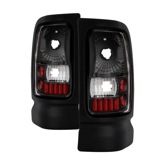 SPYDER Xtune Dodge Ram 1500/2500/3500 94-01 Euro Style Tail Lights Black ALT-ON-DRAM94-BK 5012753
