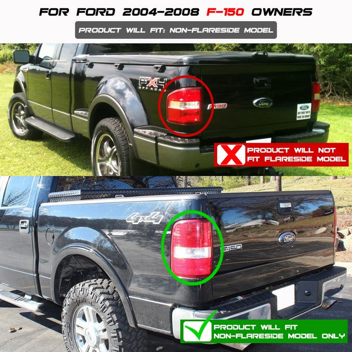 SPYDER Xtune Ford F150 Styleside 04-08 LED Tail Lights Black Smoke ALT-ON-FF15004-LED-BSM 5081162