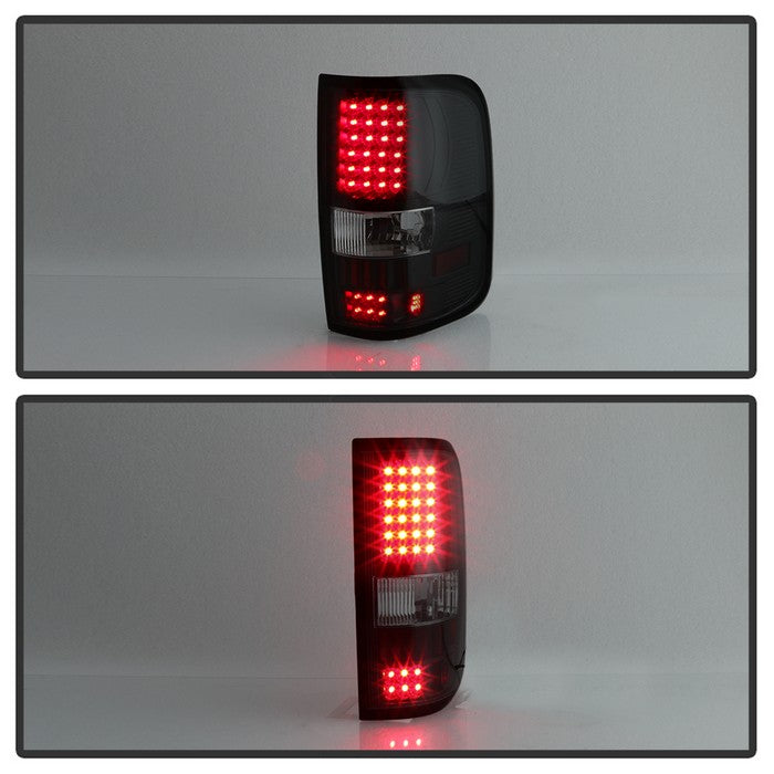 SPYDER Xtune Ford F150 Styleside 04-08 LED Tail Lights Black Smoke ALT-ON-FF15004-LED-BSM 5081162