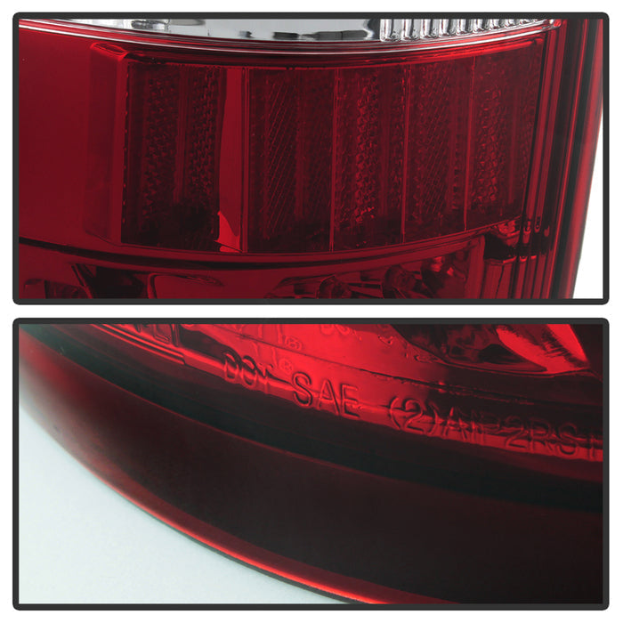 SPYDER Xtune Ford F150 Styleside 04-08 LED Tail Lights Red Clear ALT-ON-FF15004-LED-RC 5034069