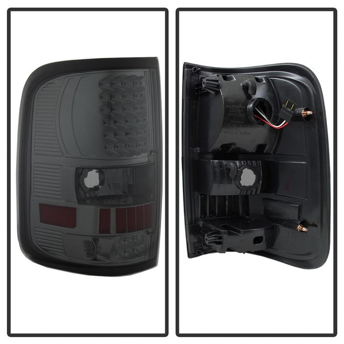 SPYDER Xtune Ford F150 Styleside 04-08 (Not Fit Heritage & SVT) LED Tail Lights Smoke ALT-ON-FF15004-LED-SM 5012920