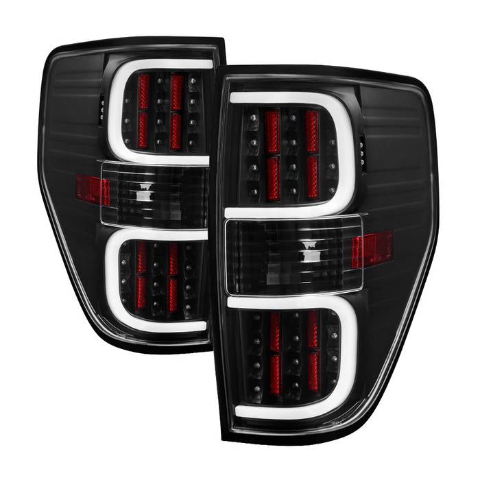 SPYDER xTune Ford F150 09-14 LED Tail Lights - Black ALT-ON-FF15009-LBLED-BK 5082169