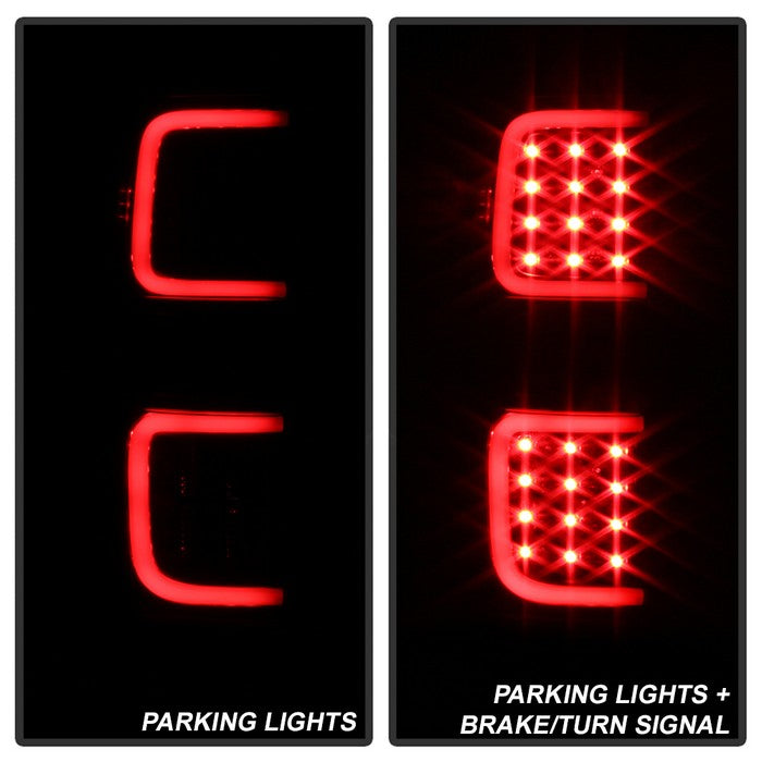 SPYDER xTune Ford F150 09-14 LED Tail Lights - Black ALT-ON-FF15009-LBLED-BK 5082169