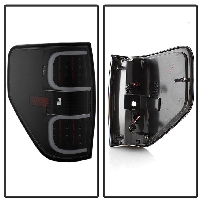 SPYDER xTune Ford F150 09-14 LED Tail Lights - Black ALT-ON-FF15009-LBLED-BK 5082169