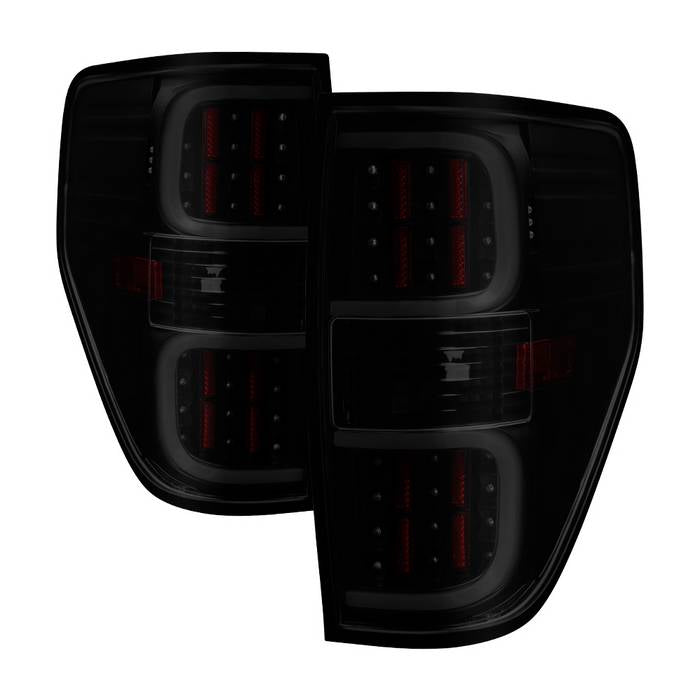 SPYDER xTune Ford F150 09-14 LED Tail Lights - Black ALT-ON-FF15009-LBLED-BSM 9038495