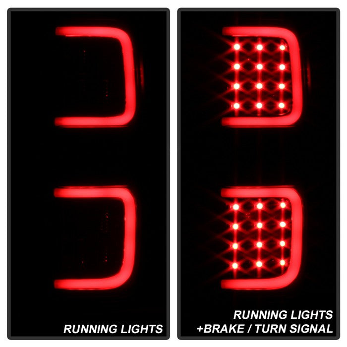 SPYDER xTune Ford F150 09-14 LED Tail Lights - Black ALT-ON-FF15009-LBLED-BSM 9038495