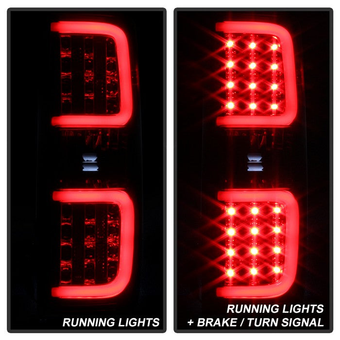SPYDER xTune Ford F150 09-14 LED Tail Lights - Black ALT-ON-FF15009-LBLED-SM 5082183