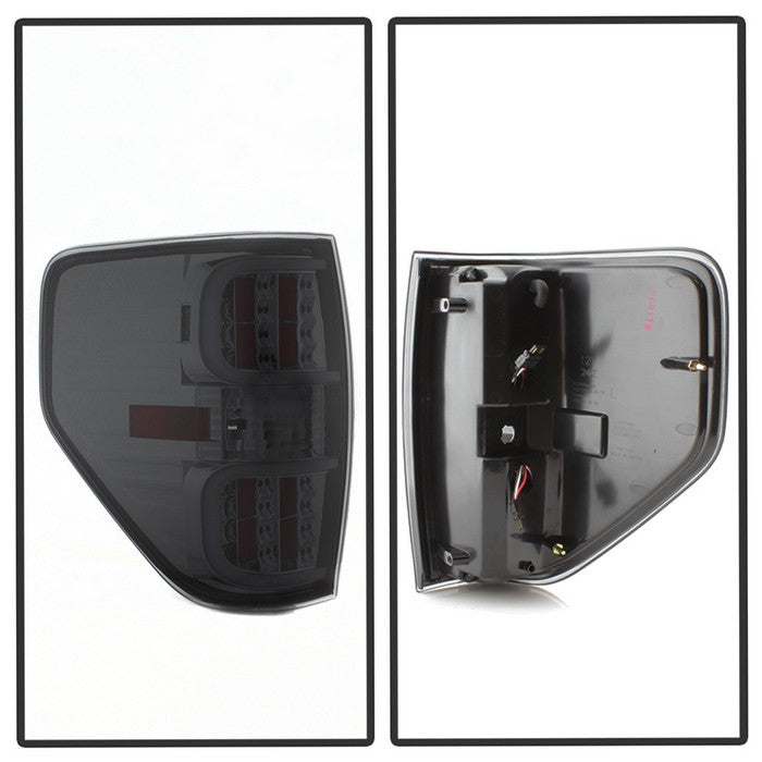 SPYDER xTune Ford F150 09-14 LED Tail Lights - Black ALT-ON-FF15009-LBLED-SM 5082183
