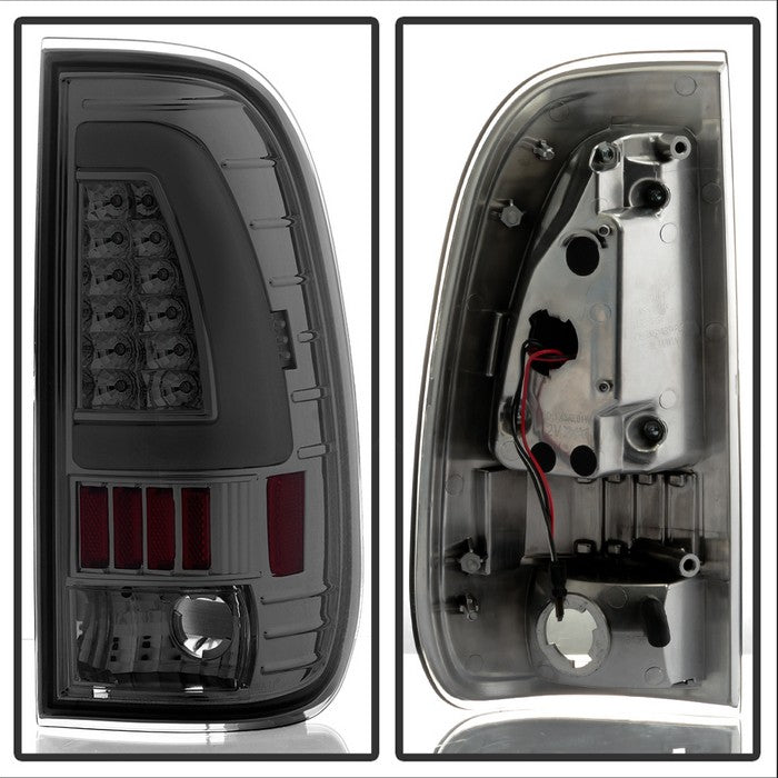 SPYDER xTune Ford F150 Styleside 97-03 Light Bar LED Tail Lights - Smoke ALT-ON-FF15097-LBLED-SM 5082107