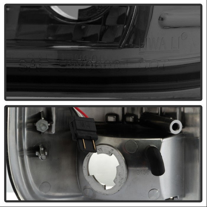 SPYDER xTune Ford F150 Styleside 97-03 Light Bar LED Tail Lights - Smoke ALT-ON-FF15097-LBLED-SM 5082107