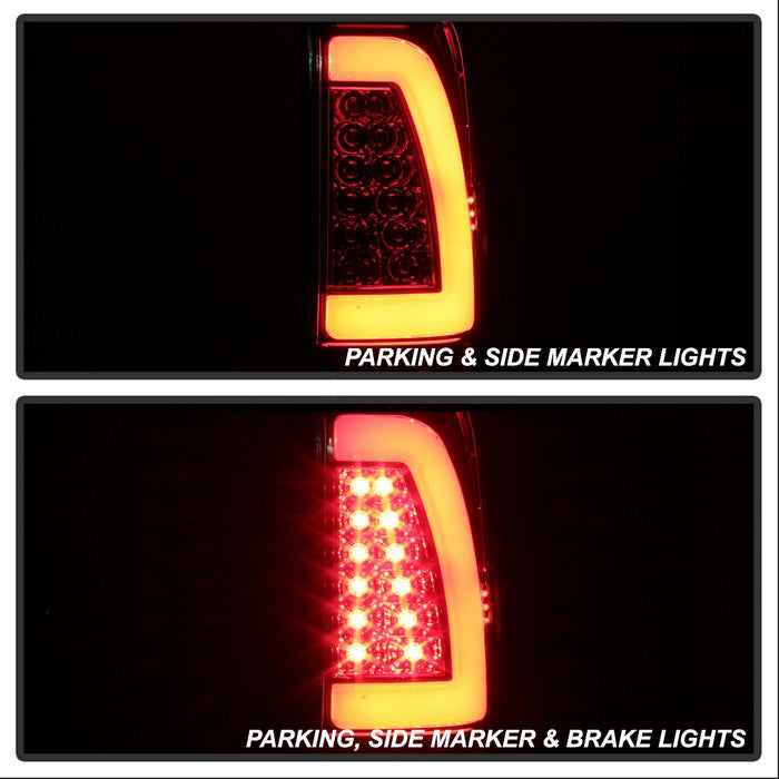 SPYDER xTune Ford F150 Styleside 97-03 Light Bar LED Tail Lights - Smoke ALT-ON-FF15097-LBLED-SM 5082107