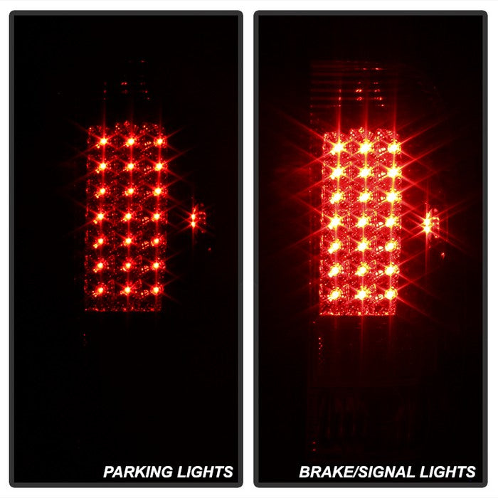 SPYDER Xtune Ford F150 Styleside 97-03 / F250/350/450/550 99-07 LED Tail Lights Smoke ALT-ON-FF15097-LED-SM 5012968