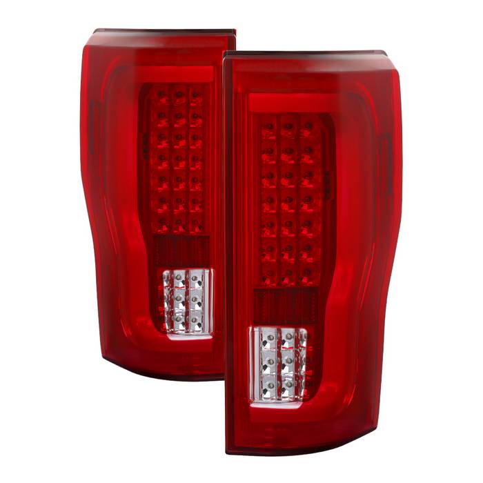 SPYDER xTune 17-18 Ford F-250 SD (Excl LED Models) LED Tail Lights - Red Clear (ALT-ON-FS17-LBLED-RC) 9041624