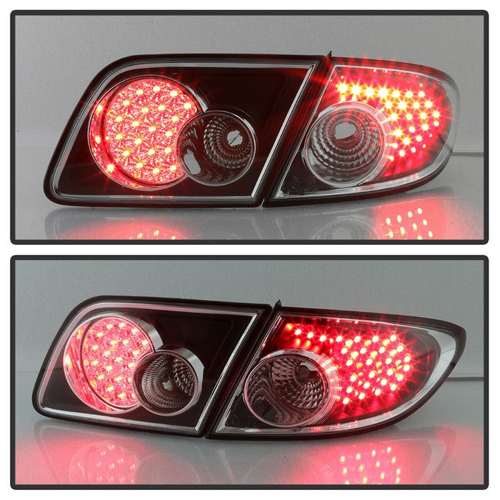 SPYDER xTune Mazda 6 03-08 4/5DR (Not Fit Wagon) LED Tail Lights - Black (ALT-ON-M603-LED-BK) 5013101