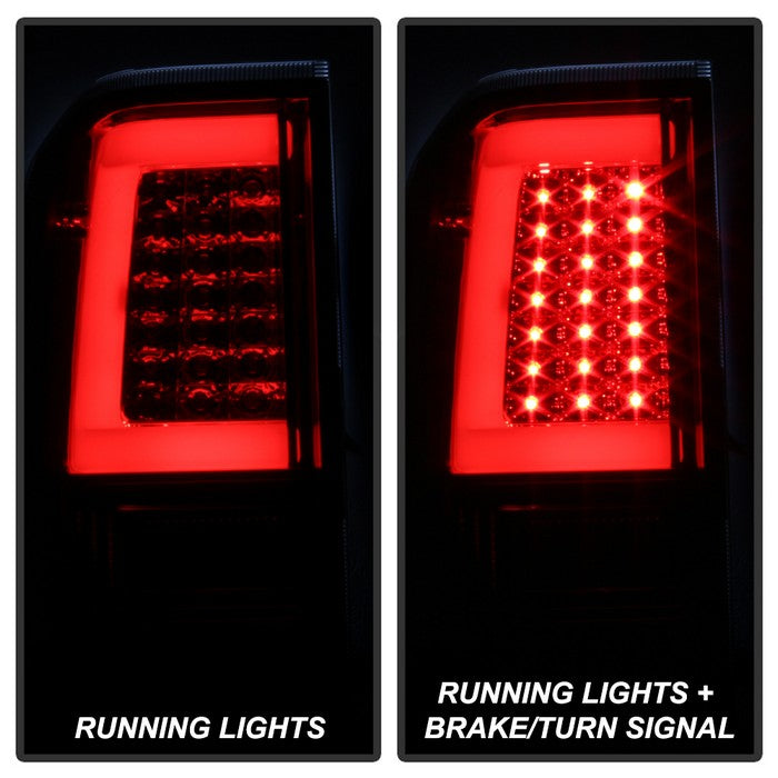 SPYDER xTune 04-15 Nissan Titan Light Bar LED Tail Lights - Smoke (ALT-ON-NTI04-LBLED-SM) 9038549