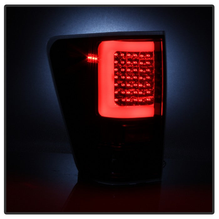 SPYDER xTune 04-15 Nissan Titan Light Bar LED Tail Lights - Smoke (ALT-ON-NTI04-LBLED-SM) 9038549