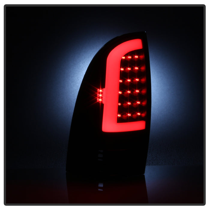 SPYDER xTune 05-15 Toyota Tacoma (Excl LED Tail Lights) LED Tail Lights - Blk Smk (ALT-ON-TT05-LBLED-BSM) 9038556