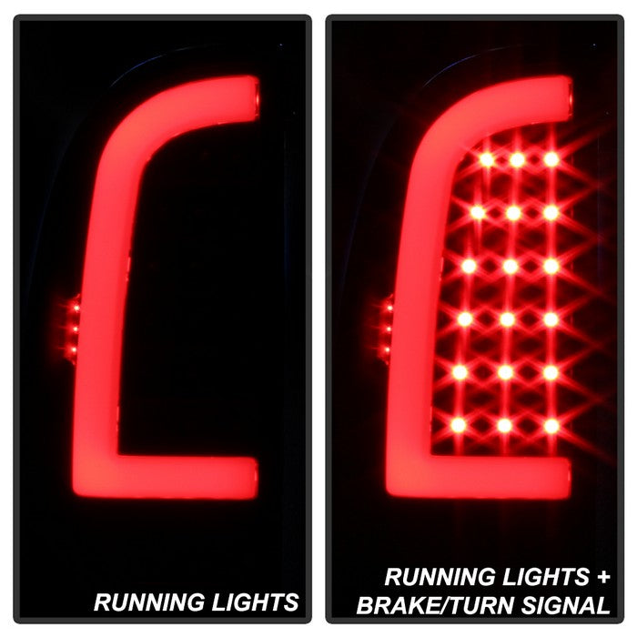 SPYDER xTune 05-15 Toyota Tacoma (Excl LED Tail Lights) LED Tail Lights - Blk Smk (ALT-ON-TT05-LBLED-BSM) 9038556