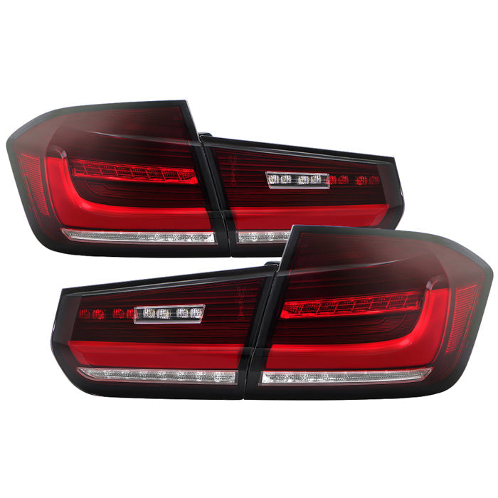 SPYDER 11-17 BMW 5 Series F10 F18 M5  Sequential Turn Signal LED Tail Light - BK ALT-YD-BMWF1011-BK 5088512