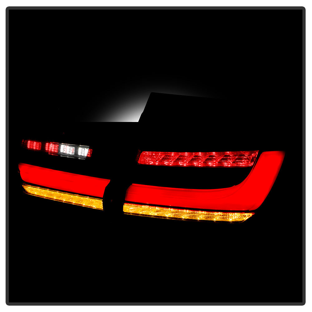 SPYDER 11-17 BMW 5 Series F10 F18 M5  Sequential Turn Signal LED Tail Light - BK ALT-YD-BMWF1011-BK 5088512
