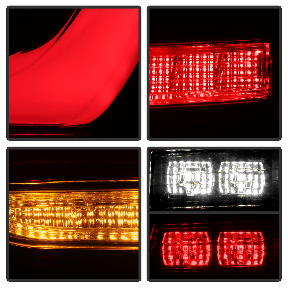 SPYDER 11-17 BMW 5 Series F10 F18 M5  Sequential Turn Signal LED Tail Light - BK ALT-YD-BMWF1011-BK 5088512