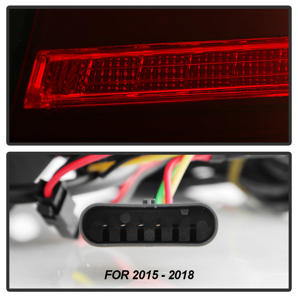 SPYDER 11-17 BMW 5 Series F10 F18 M5  Sequential Turn Signal LED Tail Light - BK ALT-YD-BMWF1011-BK 5088512