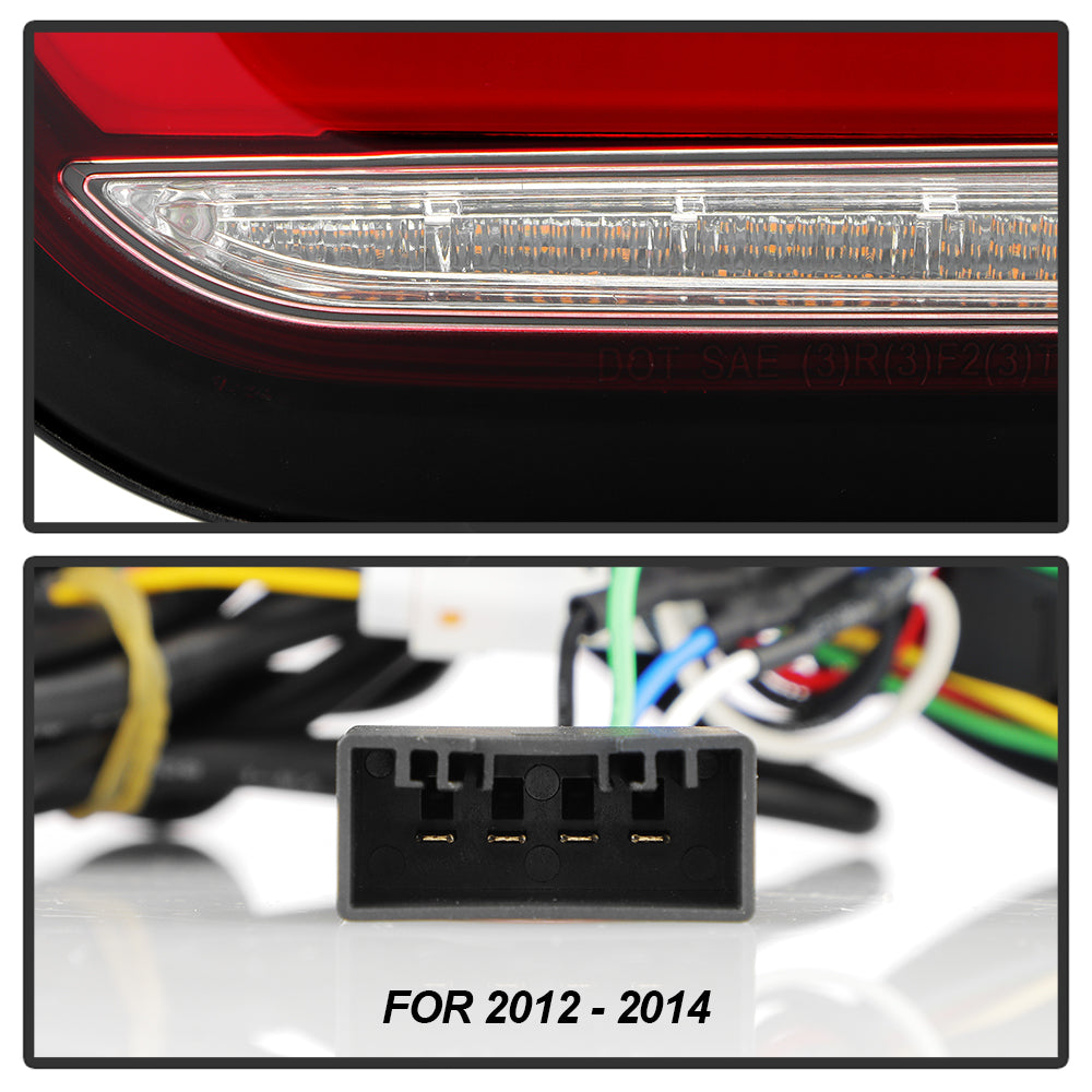 SPYDER 11-17 BMW 5 Series F10 F18 M5  Sequential Turn Signal LED Tail Light - BK ALT-YD-BMWF1011-BK 5088512