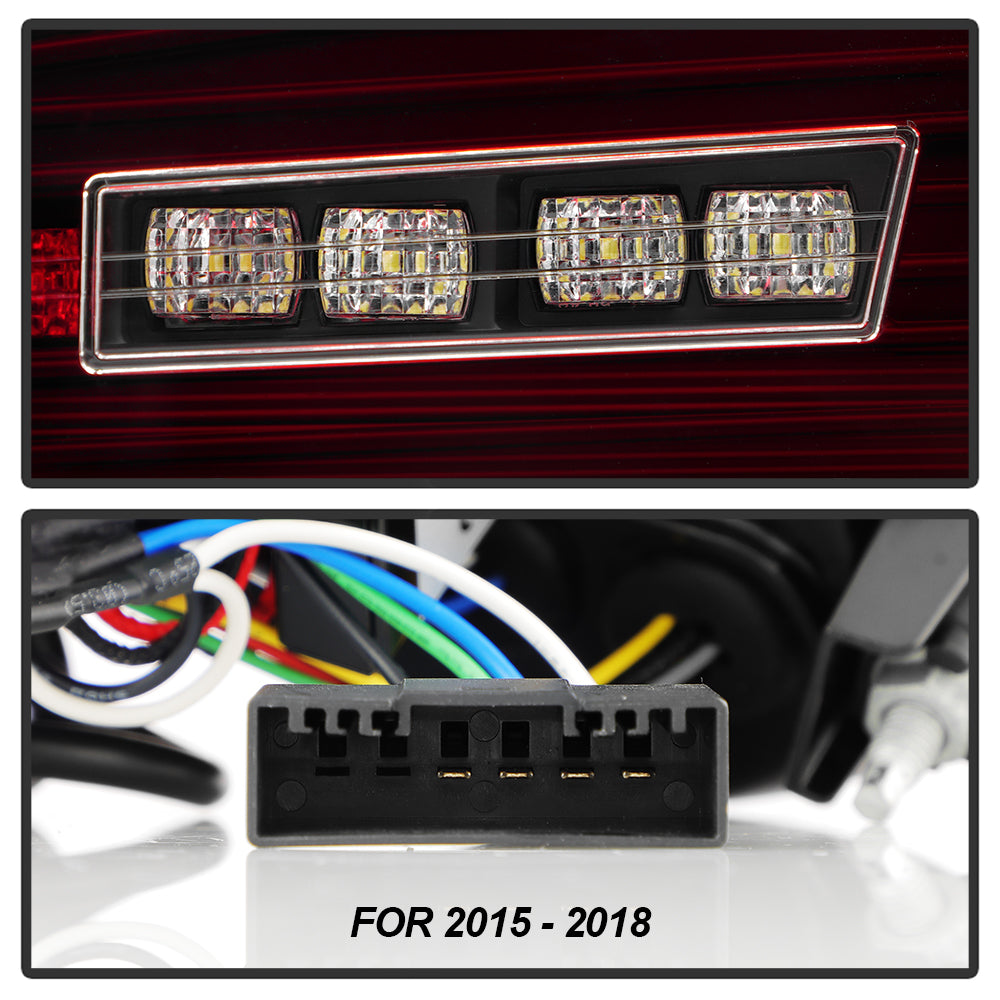 SPYDER 11-17 BMW 5 Series F10 F18 M5  Sequential Turn Signal LED Tail Light - BK ALT-YD-BMWF1011-BK 5088512