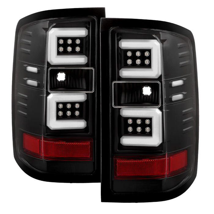 SPYDER Chevy 1500 14-16 Light Bar LED Tail Lights All Blk ALT-YD-CS14-LBLED-BKV2 5085856