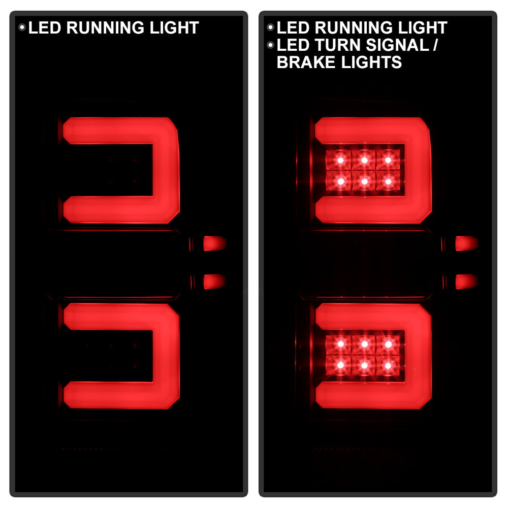 SPYDER Chevy 1500 14-16 Light Bar LED Tail Lights All Blk ALT-YD-CS14-LBLED-BKV2 5085856