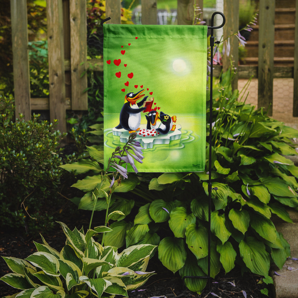 My Love Song Penguins Garden Flag Mailbox Decorative Yard Banner Outside Patio Artwork for Flower Beds, Garden Size, Multicolor