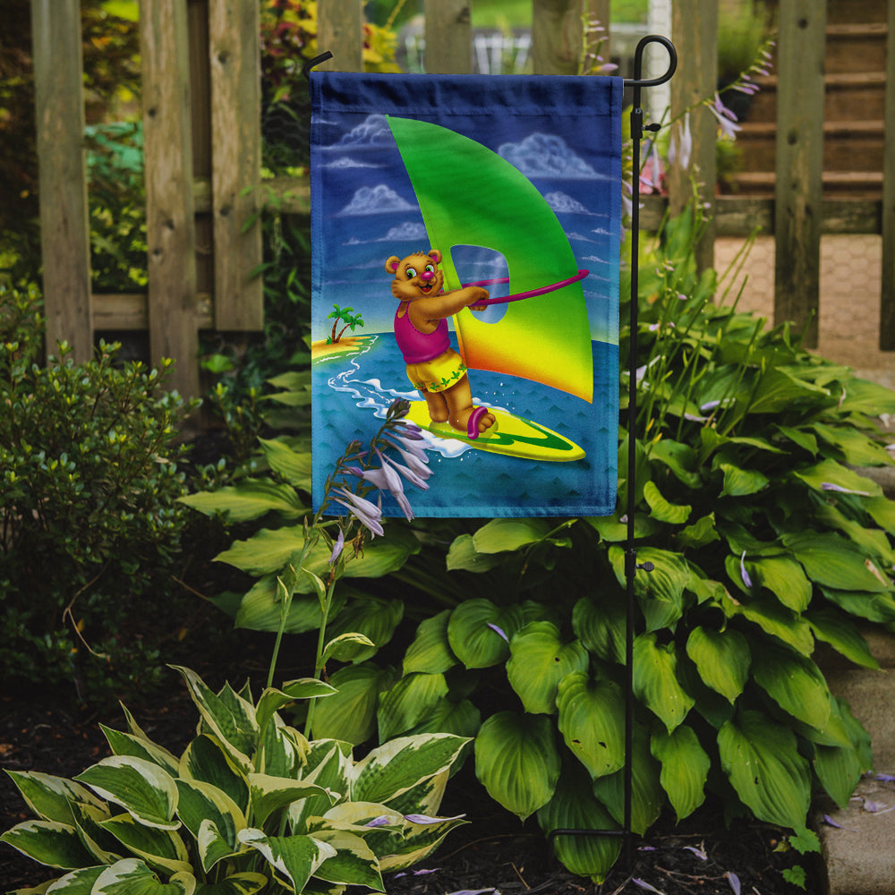 Teddy Bear Sailing Garden Flag Mailbox Decorative Yard Banner Outside Patio Artwork for Flower Beds, Garden Size, Multicolor