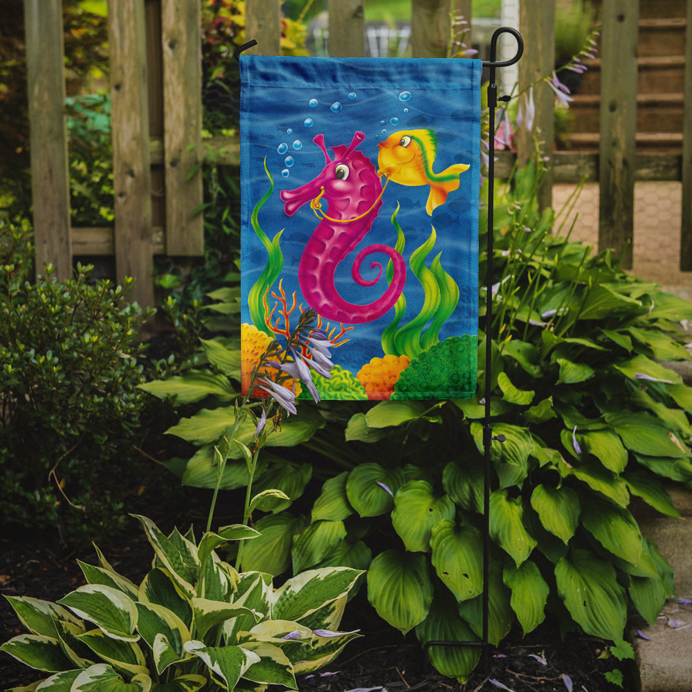 Seahorse Ride Garden Flag Mailbox Decorative Yard Banner Outside Patio Artwork for Flower Beds, Garden Size, Multicolor