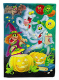 Witch Party with the Ghosts Halloween Garden Flag Mailbox Decorative Yard Banner Outside Patio Artwork for Flower Beds, Garden Size, Multicolor