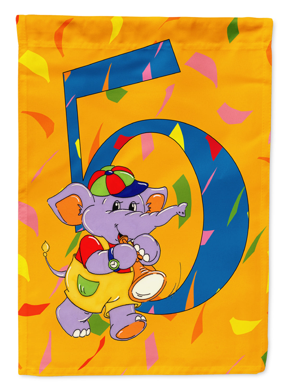 Happy 5th Birthday Age 5 Garden Flag Mailbox Decorative Yard Banner Outside Patio Artwork for Flower Beds, Garden Size, Multicolor