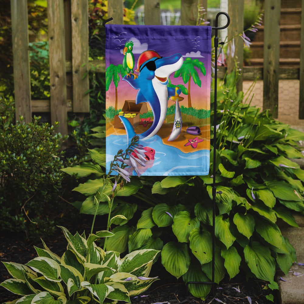 Dolphin Pirate Garden Flag Mailbox Decorative Yard Banner Outside Patio Artwork for Flower Beds, Garden Size, Multicolor