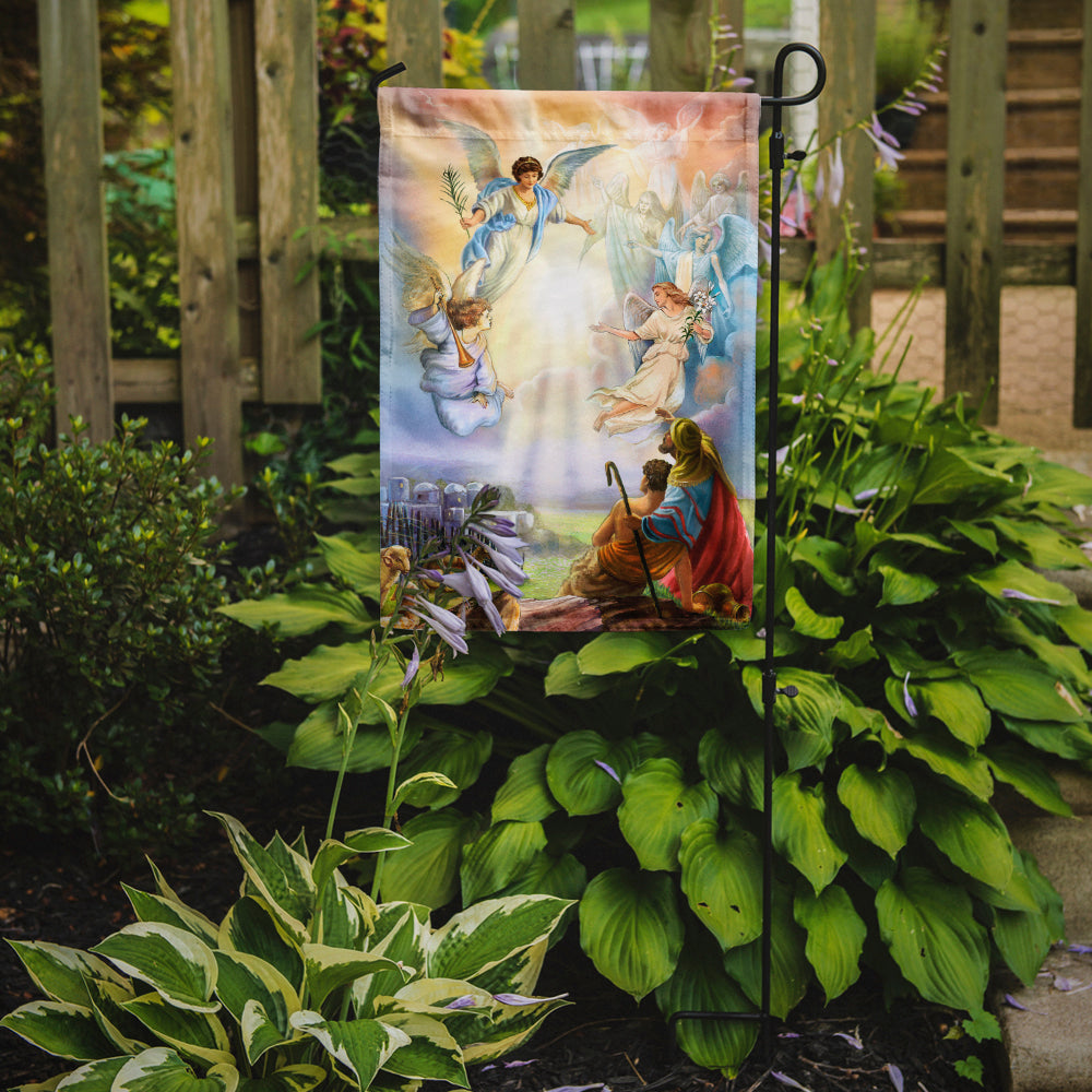The Shepherds and Angels Appearing Garden Flag Mailbox Decorative Yard Banner Outside Patio Artwork for Flower Beds, Garden Size, Multicolor