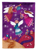 Christmas Angels in Purple Garden Flag Mailbox Decorative Yard Banner Outside Patio Artwork for Flower Beds, Garden Size, Multicolor