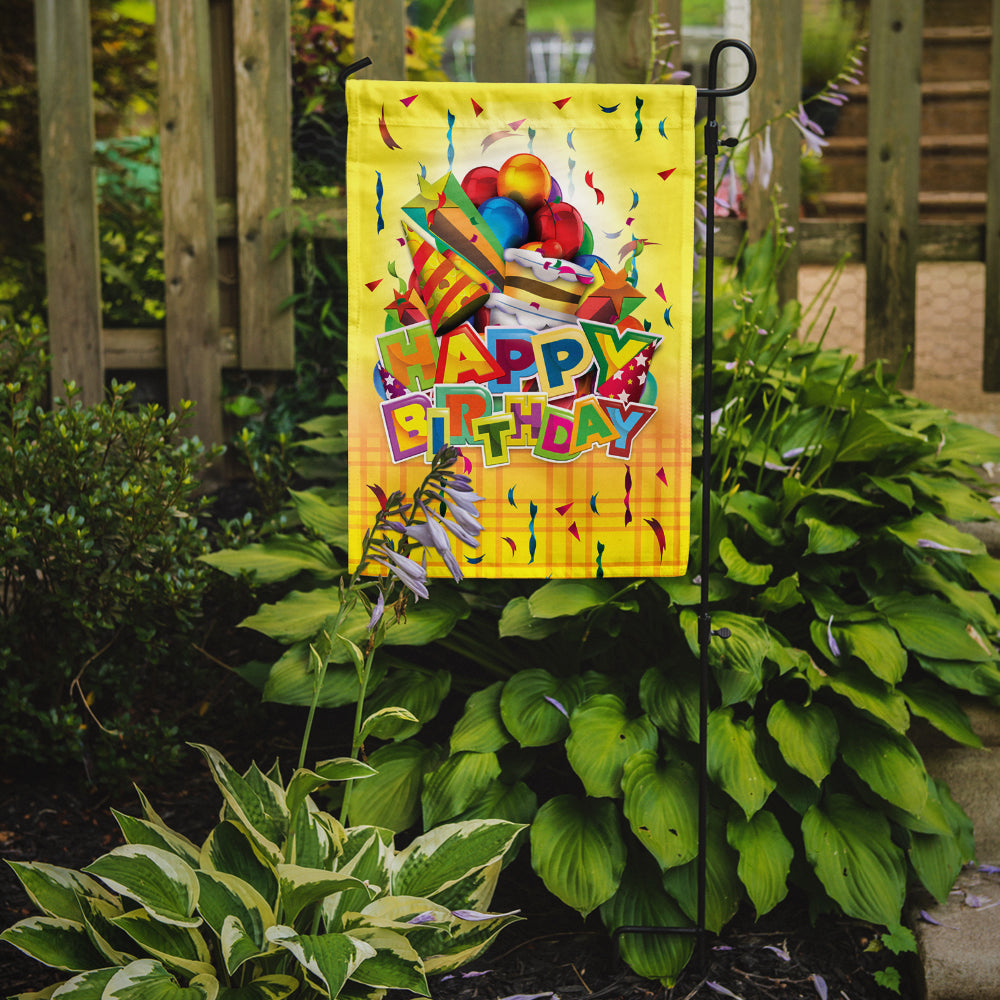 Happy Birthday Party Garden Flag Mailbox Decorative Yard Banner Outside Patio Artwork for Flower Beds, Garden Size, Multicolor